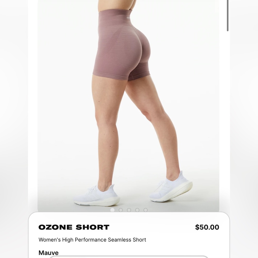 NWT Alphalete Ozone Spandex Shorts Mauve size small